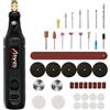 Afantti Mini Utensile Rotante Strumento Multifunzione Senza Fili Multiutensile Smerigliatrice Batteria Levigatore Rettifica | 101 Accessori | per Piccoli Lavori di Artigianato e Progetti