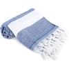 Guittly Telo mare 100 x 180 cm, telo mare in cotone 100%, telo mare grande, telo mare da donna, nappe, telo mare sottile, leggero, per spiaggia, viaggio (blu)
