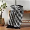 Catherine Lansfield Stab Stitch Coperta 125 x 150 cm, colore: Nero