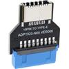 eMagTech Adattatore A 180 Gradi USB 3.0 19 Pin Header Interno A USB 3.1/3.2 Tipo C 20 Pin Adattatore Di Estensione Per Porte Tipo E Alla Porta Del Pannello Frontale Del PC