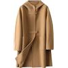 Generic Trench Donna Giacca con cappuccio da trench lungo con risvolto da donna Cappotti autunnali Giacca sottile Capispalla lungo da donna Donna Giubbotto Giubbotto Jeans Imbottito Donna (A, M)