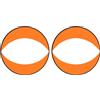 No Pagaia per Vela Arancione per Kayak, Kit Vela Sottovento Vela Pieghevole Po9472