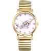 Silverora Orologi Donna Uomo Elastico: Analogici Quarzo Coppia Orologi Con Numeri Romani Impermeabile Cinturino In Acciaio Inossidabile Orologi Da Uomo Orologi Da Donna Regali, Donna montagna-oro,