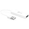 j5create Adattatore da USB A a HDMI - Adattatore da USB 2.0 a cavo HDMI 1080P per computer portatili Windows, PC (JUA195)