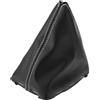 Hihaha Cuffia per Leva del Cambio per Ford Focus C-MAX 2003-2010 Copri Pomello Leva Cambio Copertura Copertura Antipolvere in Pelle 1 Pezzo Nero Bianco