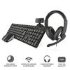 Trust - Qoby 4 In 1 Home Office Bundle It-black