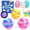 KOJAYHOL 6 PCS Kit di Caccia alle Uova di Pasqua, Uova Colorate Scatola Cieca di Bomboniere di Pasqua Giochi di Caccia Regali di Pasqua per Bambini