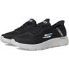 Skechers Free Slip-ins Go Walk Flex-Hands Up Sneaker, Nero/Grigio, 42 Largo, Nero/Grigio, 11 Wide