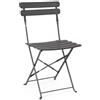 Bizzotto Sedia per Giardino Pieghevole Yasmin Antracite Bizzotto