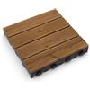 Artplast Piastrella Giardino Doghe Pino Termotrattato Combiwood 40x40cm Marrone Antisc