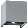 F.a.n Europe Lighting S.r.l. Applique Parete Cubo da Esterno a led 2x2w Alfa fan Europe