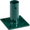 Verdelook Piastra di Fissaggio in Ferro Verde per Recinzioni per Pali Diametro 3,4 cm
