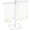 Amexo Porta Collane in Acrilico Trasparente Porta Orecchini Organizer Espositore Orecchini Porta Gioielli per Collane Bracciali Anelli Orecchini