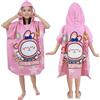 BITOYO Teli Mare Bambini con Cappuccio Asciugamano Poncho Bambini per Spiaggia Bagno Doccia Nuotare Piscina Accappatoio per Ragazze Ragazzi Bambini Asciugamano 6-14 Anni (Coniglio)