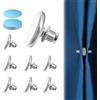 Wanmu 8 clip laterali magnetiche per tenda da doccia, chiusura magnetica, chiusura a prova di perdite, mantiene la tenda chiusa al muro, antivento, clip anti-schizzi