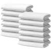 Giovanni Dolcinotti MADE IN ITALY Giovanni Dolcinotti | Set di 12 Asciugamani viso in 100% cotone - 30x30 cm - Extra assorbenti e ad asciugatura rapida - Per Bagno, Spa e Palestra - Bianco - Modello Orlando