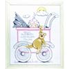 Design Works Tobin Design Works Crafts Kit Punto Croce per Nascita, Motivo: Carrozzina con Bimba, Colore: Multicolore