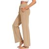 PINSPARK Pantaloni da Yoga Pantaloni da Jogging da Donna Vita Alta Traspirante Protezione Solare Pantaloni Casual Pantaloni da Corsa Pantaloni Larghi Pantaloni da Allenamento per Esterni 4 Tasche