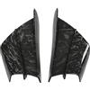KIMISS Ala Aerodinamica, Spoiler Laterale Moto Carena Anteriore Winglets Aerodinamici Ali per NINJA400 NINJA250 Z900 Z1000(Grana di marmo)