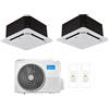 Midea CLIMATIZZATORE DUAL SPLIT MIDEA CASSETTA A 4 VIE 60 X 60 9000+12000 R32 A++/A+ M2OE-18HFN8-Q
