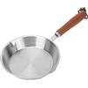 Ejoyous Padella Piccola 16 Cm, Padella in Acciaio Inox per Uova Fritte Padella in Acciaio Inox per Uova, Fette di Prosciutto, Bistecche, Padella Piccola Universale per Tutti i Tipi di
