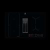 Electrolux Selezione PRONTA CONSEGNA - Electrolux Piano cottura a induzione con cappa integrata KCC83480I in vetroceramica nero da 80 cm