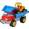 Simba Camion ribaltabile con escavatore, giocattolo di sabbia, 29 cm/36 cm, materiale morbido, a partire da 10 mesi