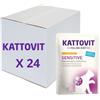 KATTOVIT Offerta multipack Kattovit sensitive pollo e tacchino busta 85gr x 24 pezzi