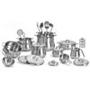 Barazzoni Batteria di Pentole Barazzoni Tummy 192501 - 25 Pezzi