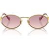 Miu Miu Occhiali da Sole MU52Y 5AK06S Oro/Marrone Sfumato Donna