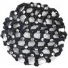 SHTGOI 2 retine per capelli chignon, con strass, per acconciature, in tessuto, con cristalli glitterati, per ragazze, donne, balletto, ginnastica, pattinaggio artistico, nero, 2 pezzi