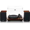 Lenco Giradischi + altoparlanti Hi-Fi Lenco LS 600WA Bluetooth Marrone scuro/Nero [LS-600WA]