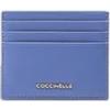 Coccinelle Portacarte di Credito, Pelle azzurro, 10 x 8,5 cm, 6 Scomparti