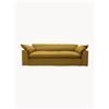 HKLIVING Divano 4 posti in lino color ocra bruciata Nomad, 305 cm