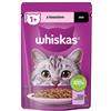 WHISKAS Adult in bustina 85g cibo umido con salmone in salsa per gatti adulti