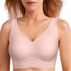 JoliComfy Reggiseno Senza Ferretto Donna Comodo Push Up Bra Senza Cuciture Lovable Reggiseni Imbottito(Rosa,XL)