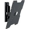 Meliconi FLATSTYLE FTR200, Supporto TV Parete Inclinabile, Staffa per TV a Schermo Piatto da 26 a 45, Attacco VESA 50-75-100-200, Portata 30 Kg, Made in Italy, Nero