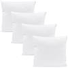 Amazinggirl Cuscino letto 45x45 cm set de 4 - guanciale imbottitura per letto matrimoniale o divano Interno cuscini rettangolare per dormire 45 x 45 Certificato Oeko Tex