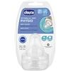 CHICCO Tettarella Chicco Physio Flusso Medio 2 pz