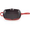 LE CREUSET Bistecchiera Skillet Quadrata Evolution 26cm in Ghisa Vetrificata Ciliegia