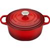 LE CREUSET Cocotte Rotonda Evolution 26cm Ciliegia Ghisa Vetrificata