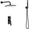 Karag Set Doccia LEA GUN METAL Installazione Ad Incasso