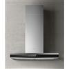 ELICA Cappa a Parete, Linea ADÉLE BLIX/A/60, 60 cm, Classe Energetica A, Acciaio Inox + Vetro Nero - PRF0167314
