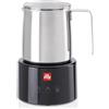 Illy 23760 montalatte e scaldalatte Nero, Acciaio inox