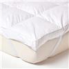Homescapes Bed Topper Goose 140 x 190 cm bianco