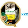 SHEBA Nature's Collection in vaschetta 22x85g alimento umido completo per gatti adulti bocconcini con pollo in salsa