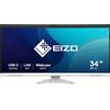 EIZO Monitor EIZO FlexScan EV3450XC-WT LED display 86,6 cm (34.1") 3440 x 1440 Pixel UltraWide Quad HD Bianco [EV3450XC-WT]