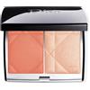 Dior Rouge Blush Colour & Glow Palette viso multiuso duo colore e highlighter 457 Diorette