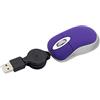 Flisdtry Mini USB Wired Mouse Retrattile Mouse 1600 Ottico Compatto Mouse Da Viaggio Mouse per Windows 98 2000 XP Vista Versione