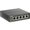 D-Link DGS-1005P Router Switch 10/100/1000 GB, 5 Porte Gigabit PoE, senza Alimentazione Aggiuntiva